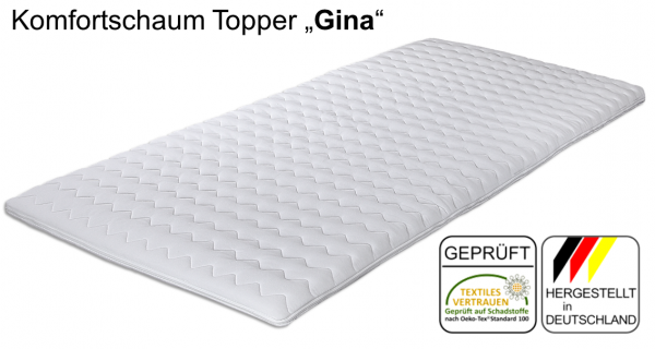 Komfortschaum Topper "Gina" - 4,5 cm hoch