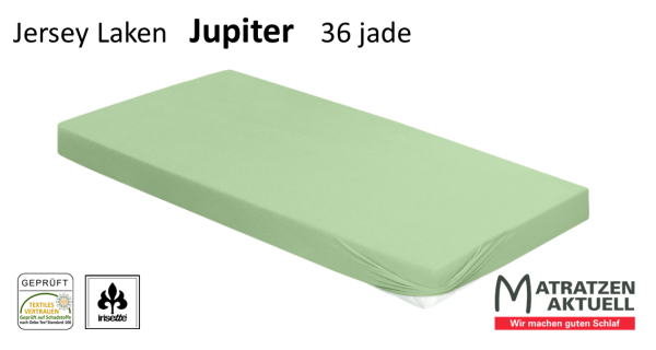 Bettlaken Jupiter - Soft Jersey - 100% Baumwolle - 36 jade